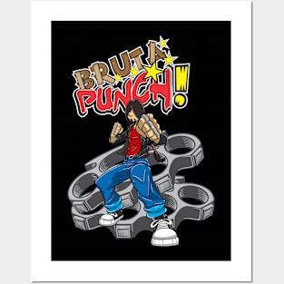 Kid Black Fist, from the manga Bruta Punch Posters and Art